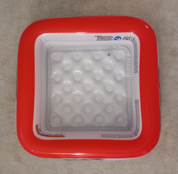 INTEX Бебешки басейн с надуваемо дъно Disney Cars, 85×85×23 см