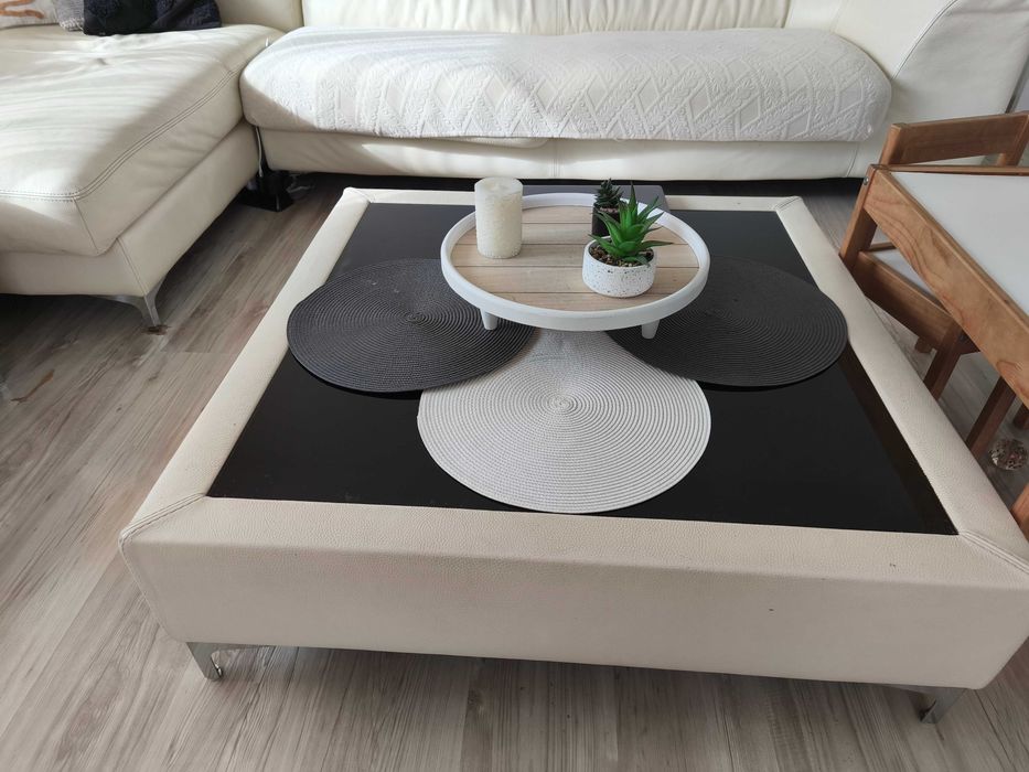 Ъглов диван от естествена кожа