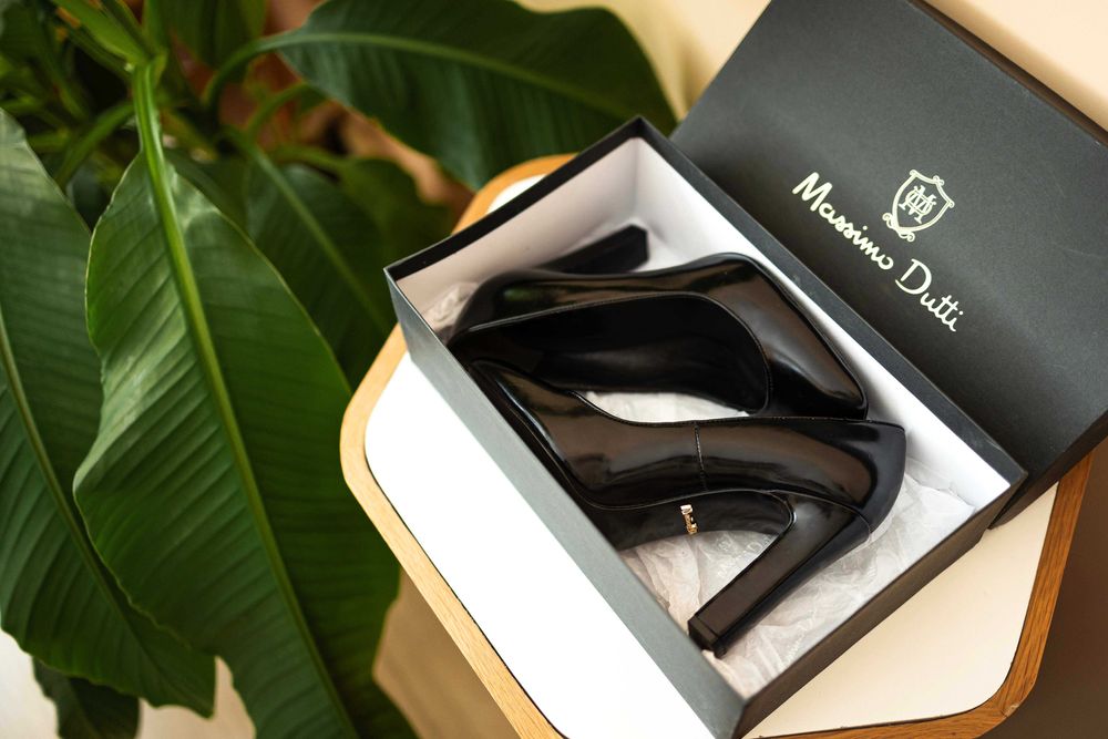 Обувки Massimo Dutti, естествена кожа