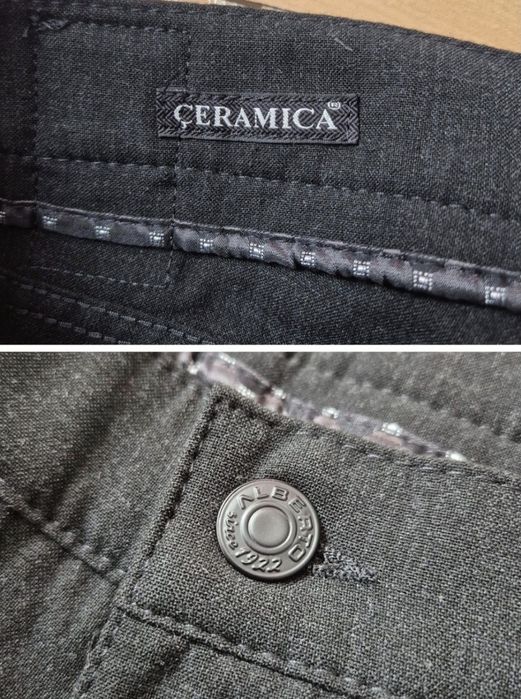 Pantaloni Alberto Pipe, Regular Slim, Ceramica, Bărbați - 32/34