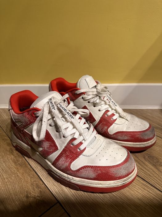 Off white out off office ooo low tops vintage red marime 43