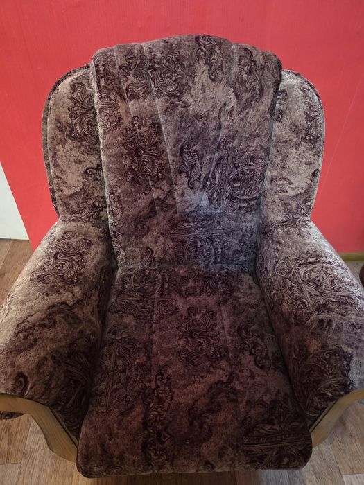 Диван + кресло велюр