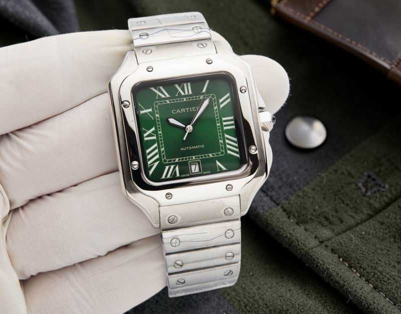 Мъжки Cartier Santos de Cartier Green с автоматичен механизъм