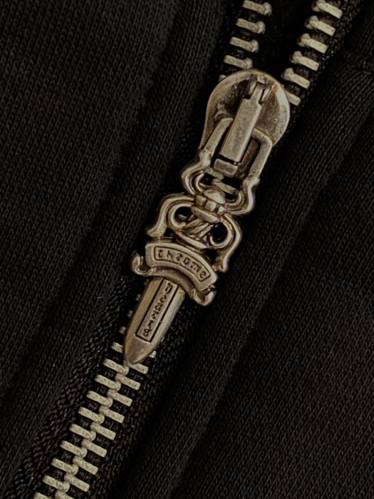 chrome hearts x deadly doll rare to find collab zip-up hoodie