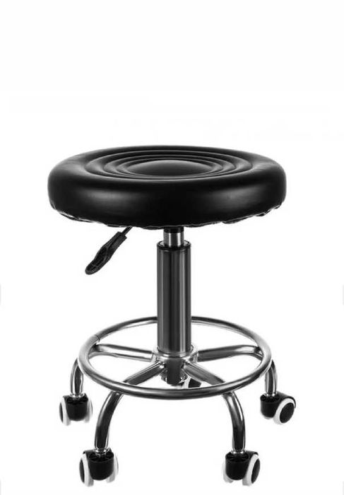 Козметична табуретка с колелца / Работна табуретка