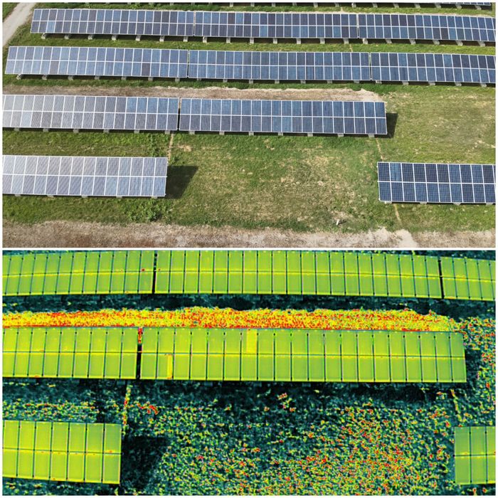 Индустриални инспекции дрон с термо камера услуги с дрон Термографски