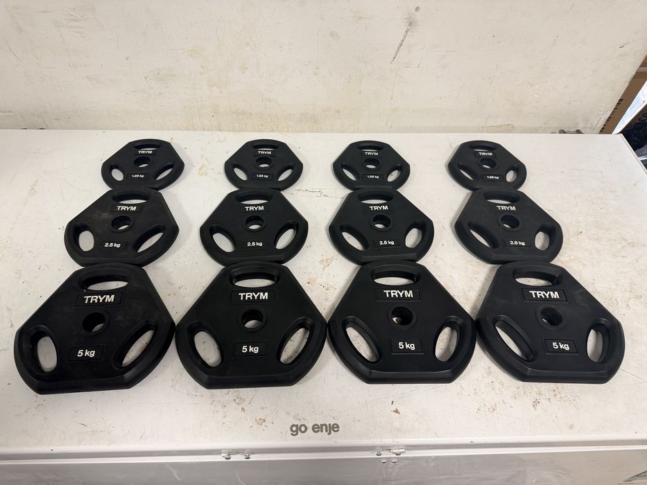 Discuri hexagonale pt. gantere si haltera otel cauciucat 35 kg noi