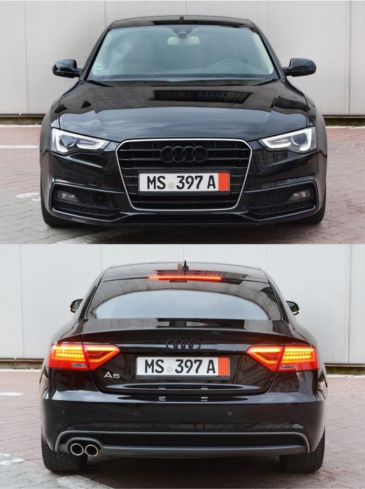 Audi A5 S line individual 2.0d 190cp Eur6 Ventilație Garanție Led navi