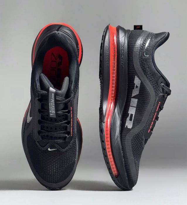 Нови мъжки маратонки Nike Pegasus premium black/ red
