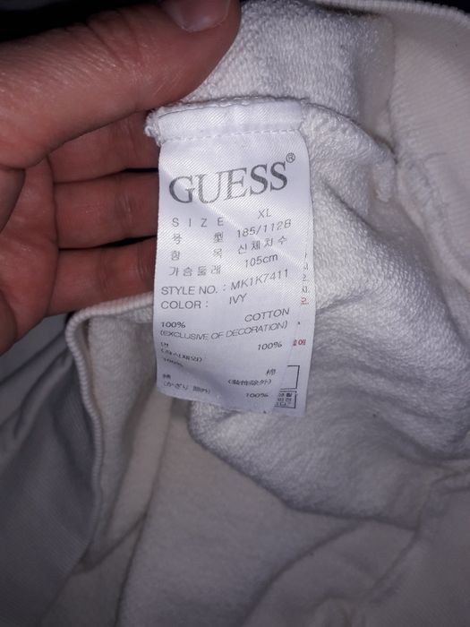 Белый свитшот Guess размер XL