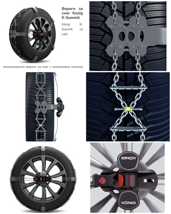 Оригинални висококачествети вериги Konig K-Summit K34