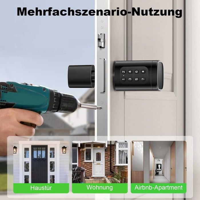 Yala/Cilindru broasca SMART , WiFi + APP, 60-90mm, REDUS de la 620RON