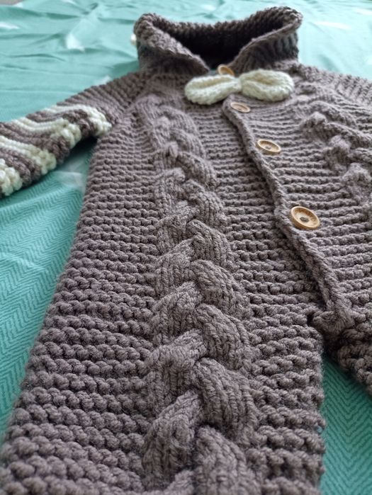 Combinezon impletit,0-6 luni