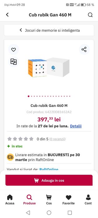GanCube 460M , cub Rubik