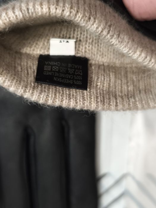 Manusi 100% cașmir interior si 100% piele moale oaie exterior, Noi, M