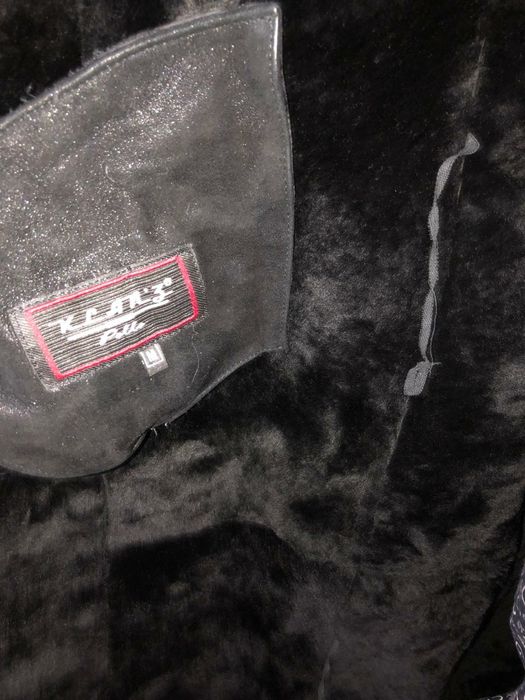 Дублёнка черная в