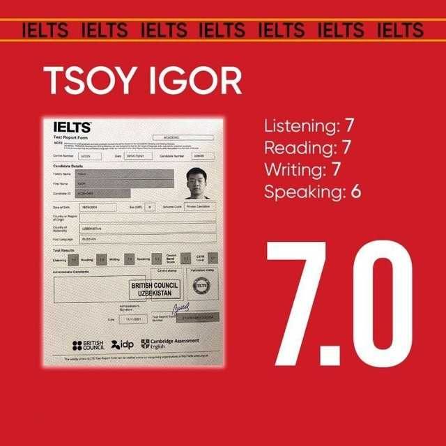 IELTS 6.5+ за 2-3 мес. получить реально!Удобная локация! Центр города!