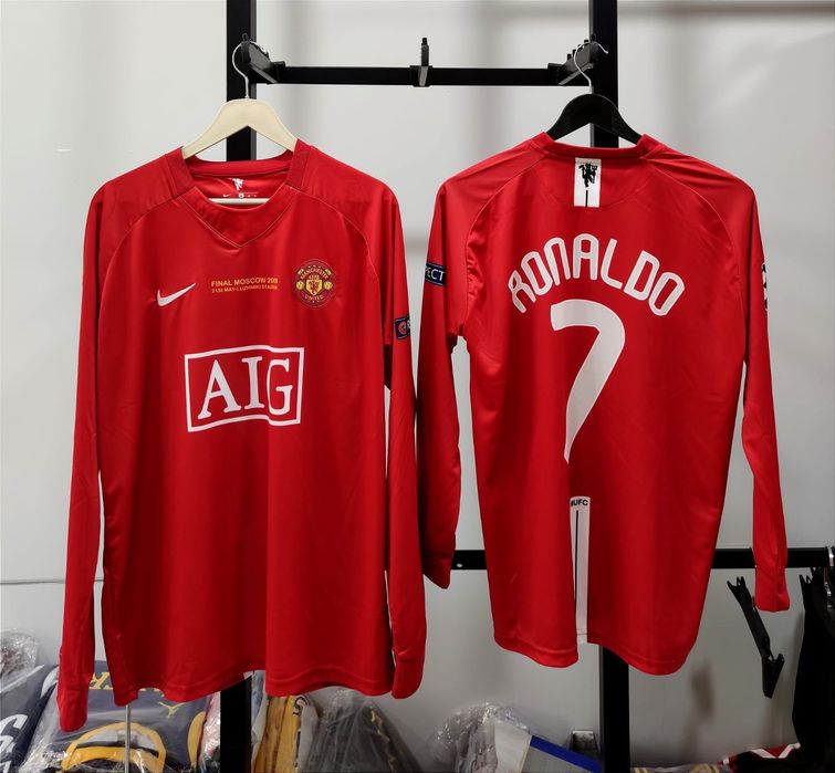 Футболна фланелка със дълъг ръкав на  К. Роналдо#Манчестър Юнайтед!!!