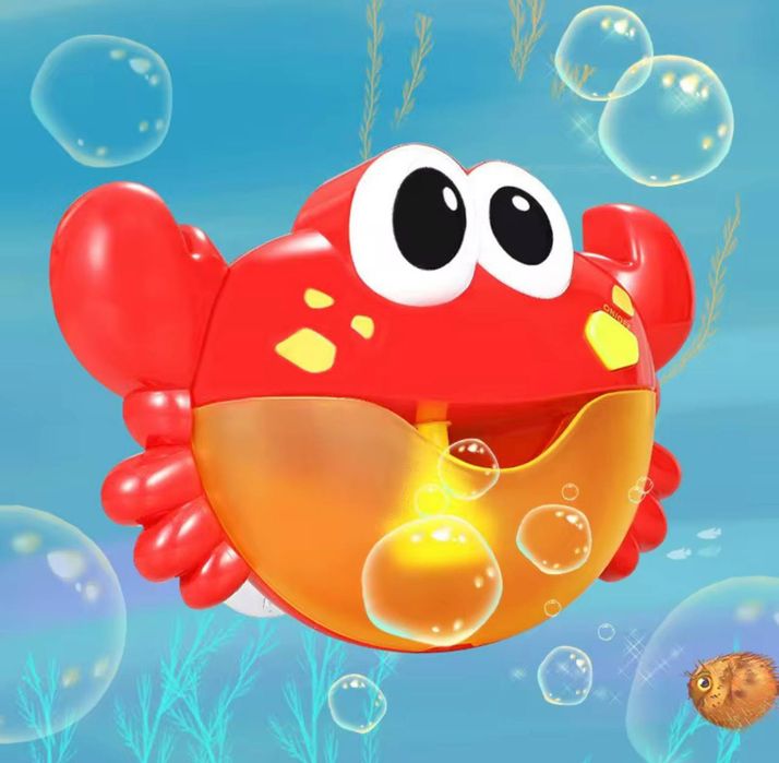 Игрушка для ванной Краб мыльные пузыри.