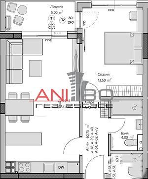 2-стаен в Варна-Левски площ 62 цена 100000 евро