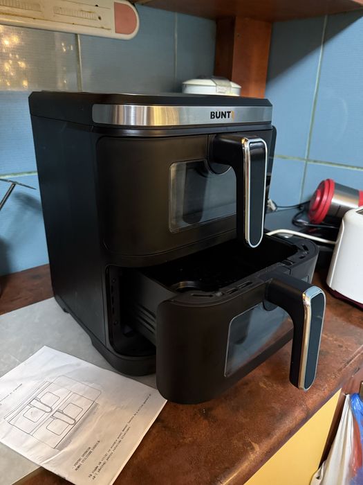 air fryer cu 2 cosuri
