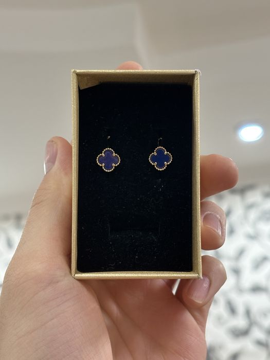Серьги van cleef