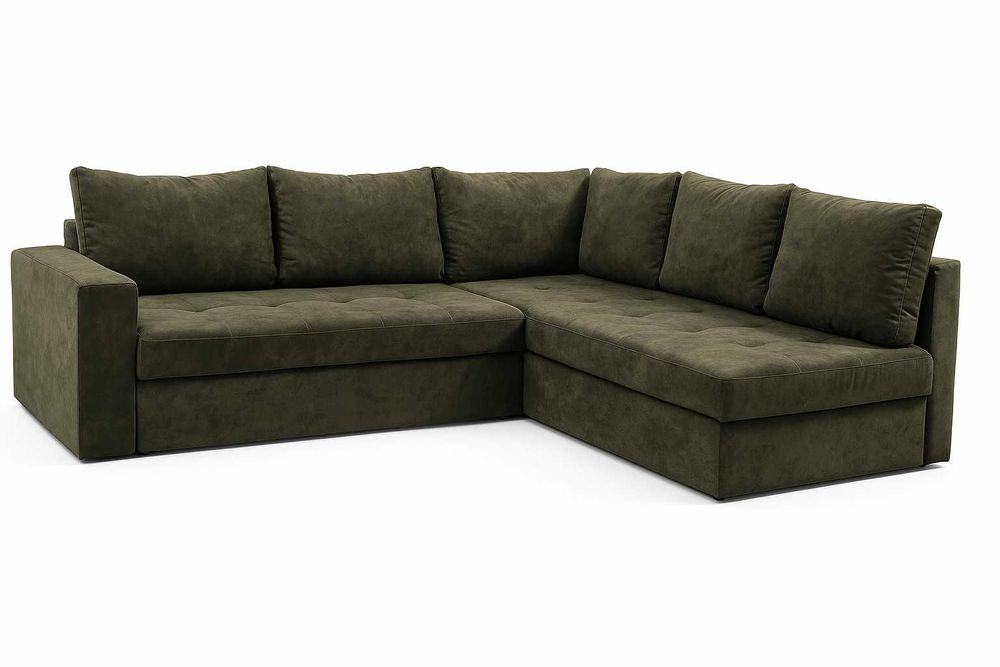 Просторен L-диван с място за съхранение – перфектен за дома