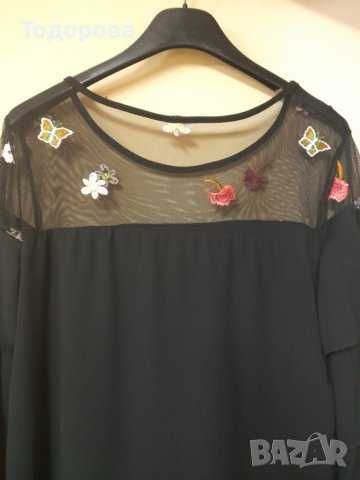 Елегантна туника - шифон и тюл с бродерия