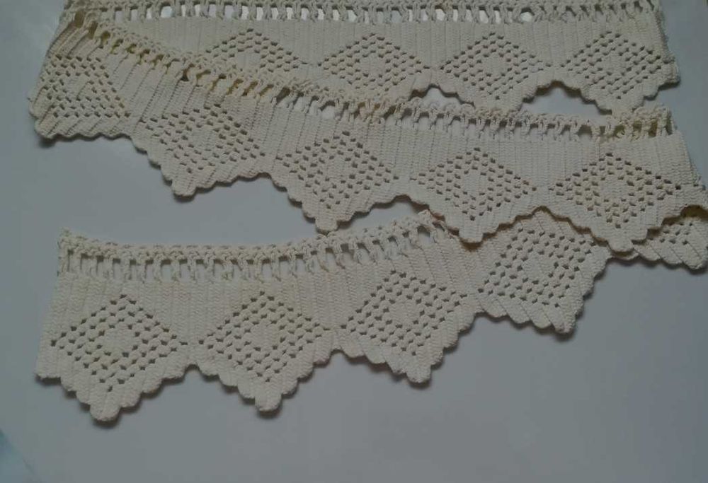 Hand made bordura 180 cm colt  cerceaf vechi decoratiune