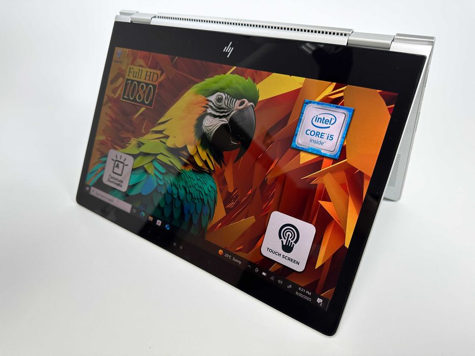 Laptop HP i5 8 gb ram 13.3 inch Touchscreen Tablet Mode Garantie 1 an