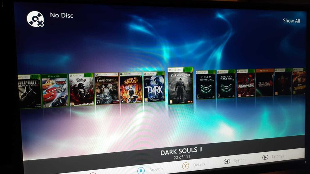 Xbox 360  model SLIM Modat RGH 3  cu HDD 500 GB peste 100 de jocuri