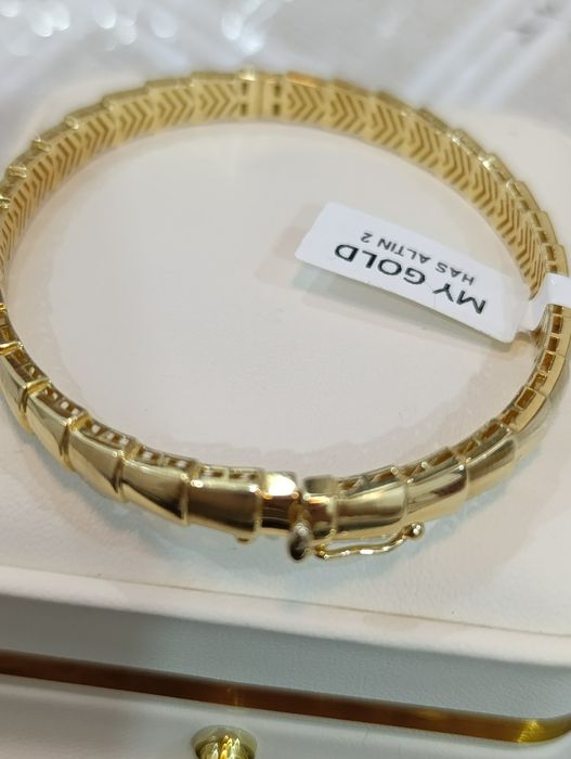 Золотая браслет, производства Турции, проба 585, вес9,14 гр
