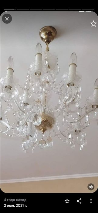 Продам хрустальную люстру