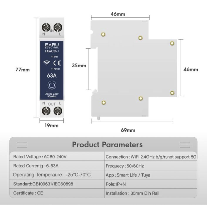 Умный автомат электрический