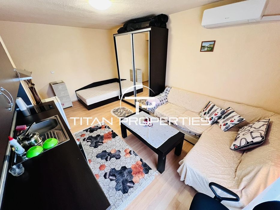 Дава се под наем Едностаен апартамент в Бургас, Меден рудник - зона В - 30 кв.м за 255 € - Снимка #1