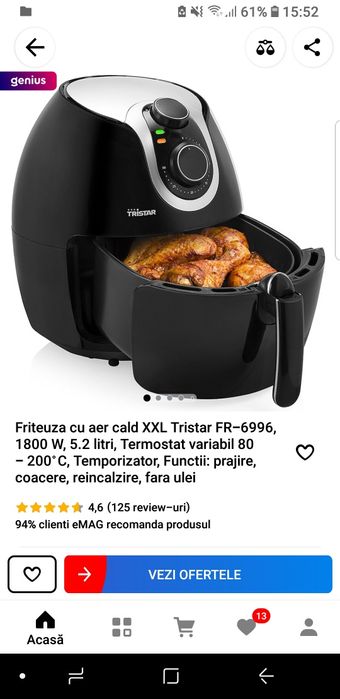 Friteuza cu aer cald