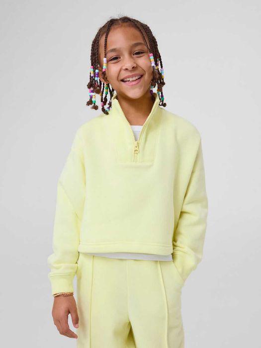 Кофта для девочки 10 лет GAP Kids Relaxed Quarter-Zip Track Sweatshirt