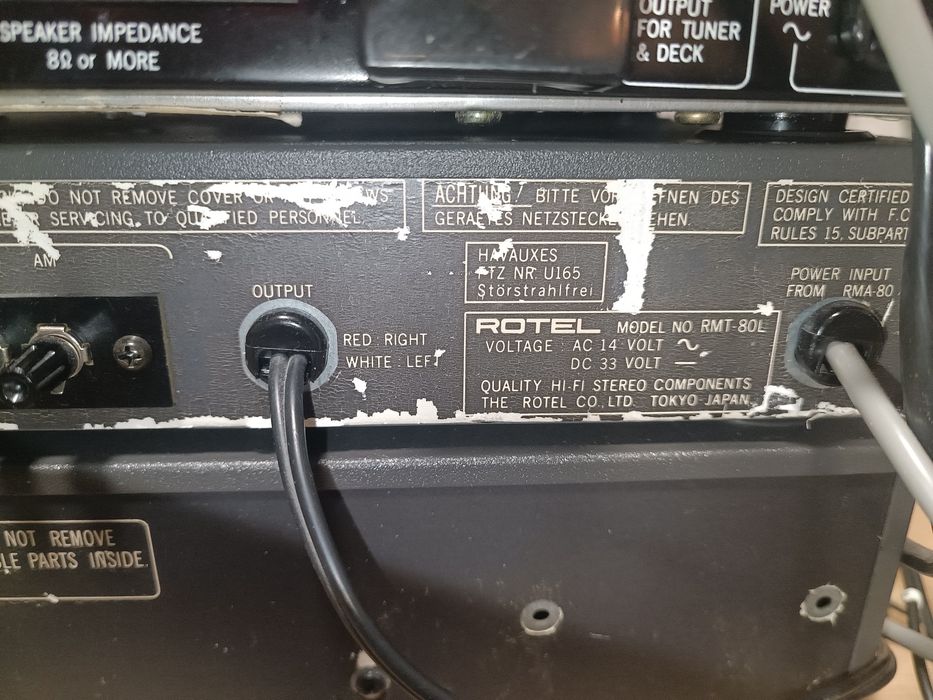 Linie audio vintage Rotel Micro 80 System