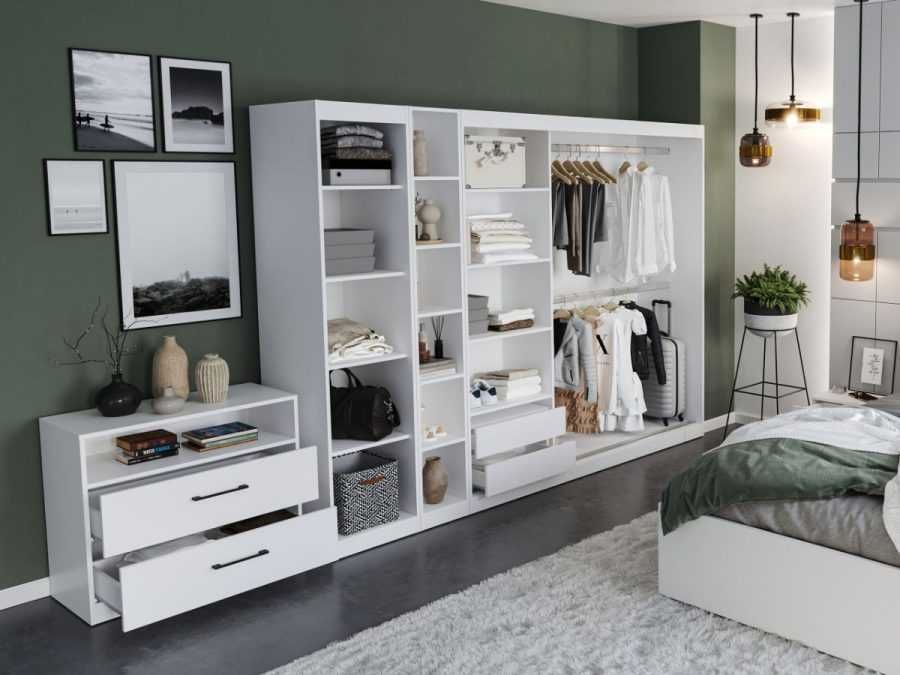 Set Dormitor Nordis Alb C28 tapitat / oglinda - Transport Gratuit