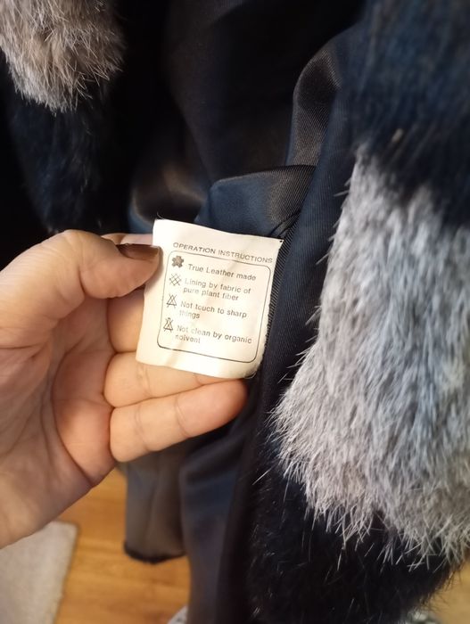 Palton blana doua culori