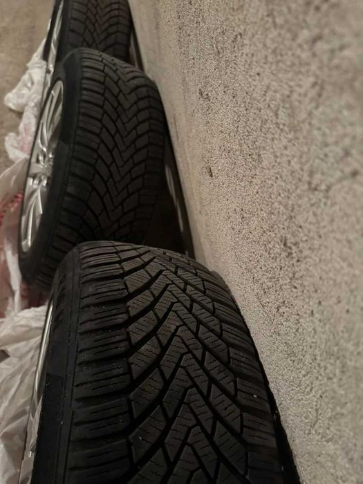 4 броя 205/55 R16, 5x108 Джанти OZ със зимни гуми Continental TS 850
