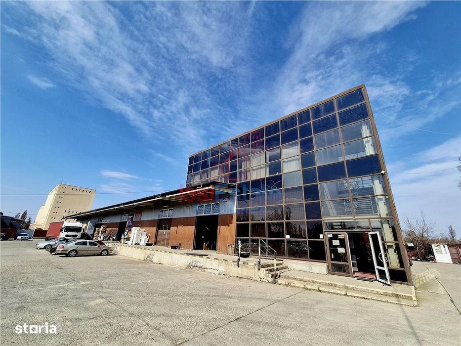 Hala industriala moderna–2500 mp construiti, teren 5000 mp, acces TIR