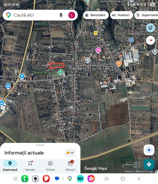 Teren de  Vânzare Carcea Stadion Toate Utilitățile