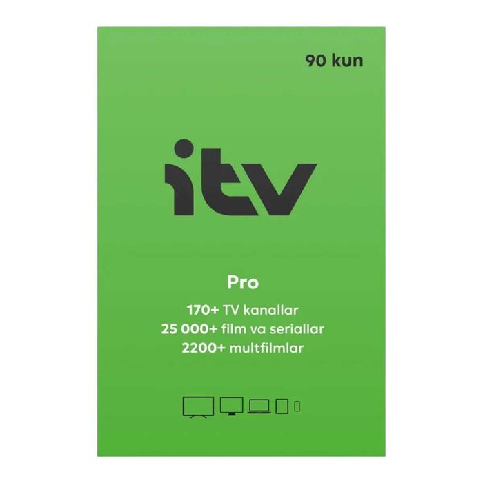 Подписка iTV Pro пакет на 365 и 90 дней по выгодной цене.