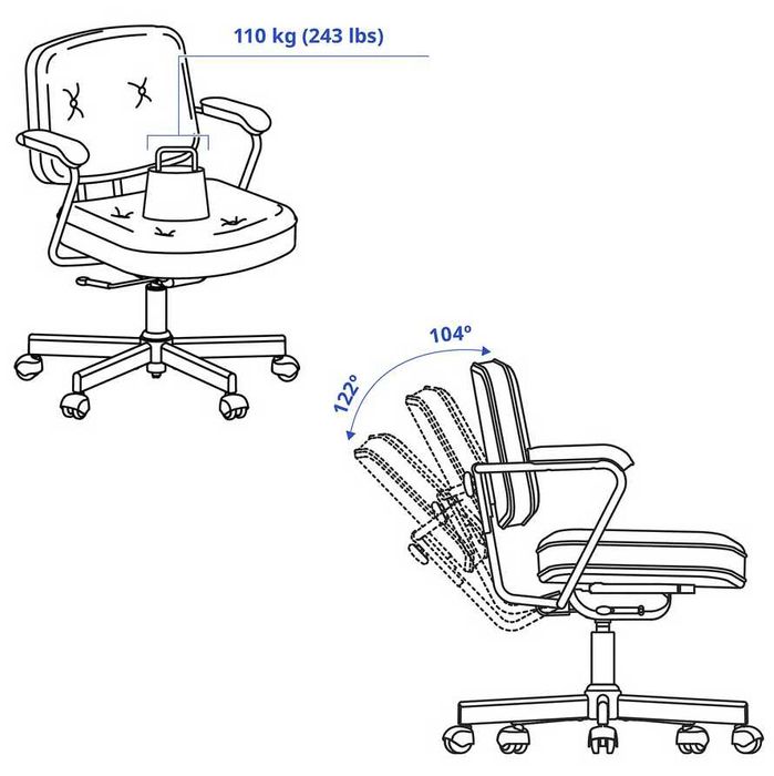 Scaun birou ALEFJALL (IKEA)