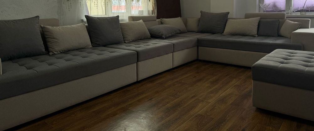 Диван, раскладной, пуфик