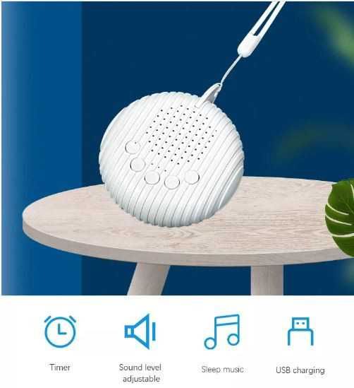 Преносим уред за бял шум, 10 вида звуци, Сензор за звук