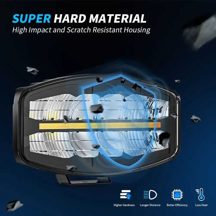 LED мощен диоден фар 12-24V за камиони трактори джипове 10C05