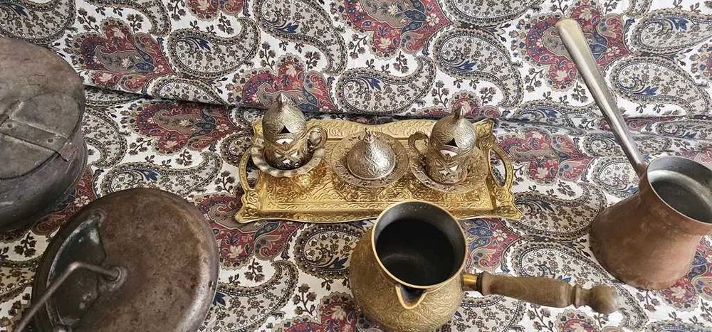 tigaie prajit cafea set servire  cafea turcesc