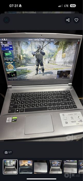 Moshniy noutbuk sotiladi MSI